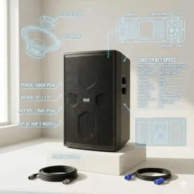 Enceinte Active 15 puces LD8015P