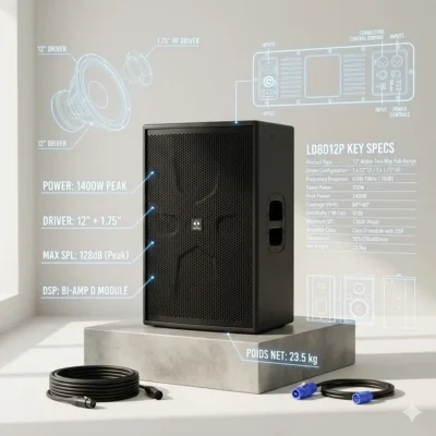 Enceinte Active Maroc LD8012P