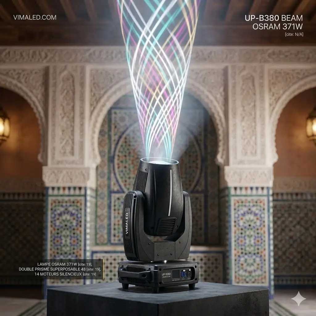 Lyre Beam Maroc – UP-B380 Projecteur Robotisé